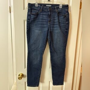 Sonoma Womens Dark Wash Skinny Jeans Size 14 Regular Length